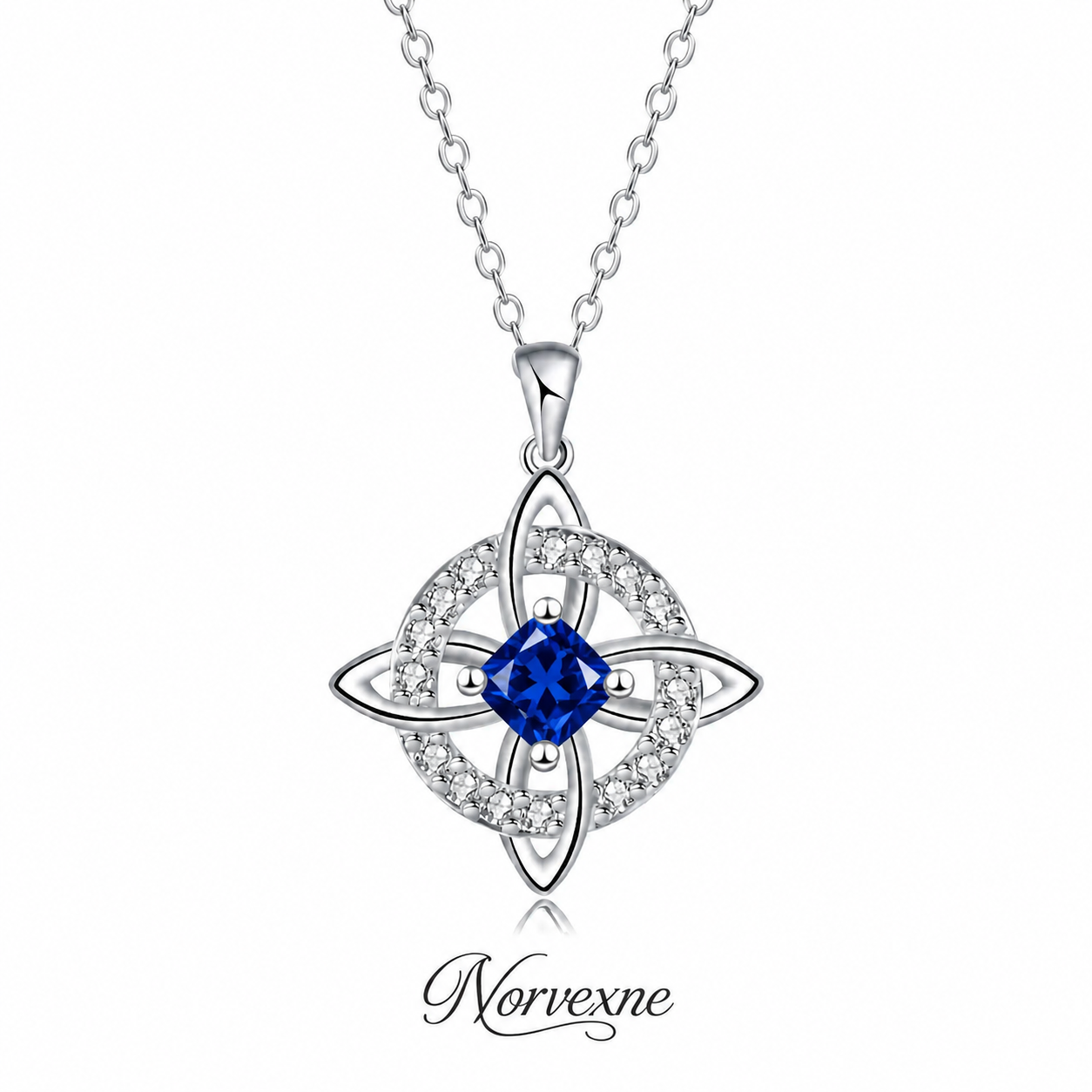 Mystical Birthstone Witches Knot Necklace – Natural Crystal🔮💞