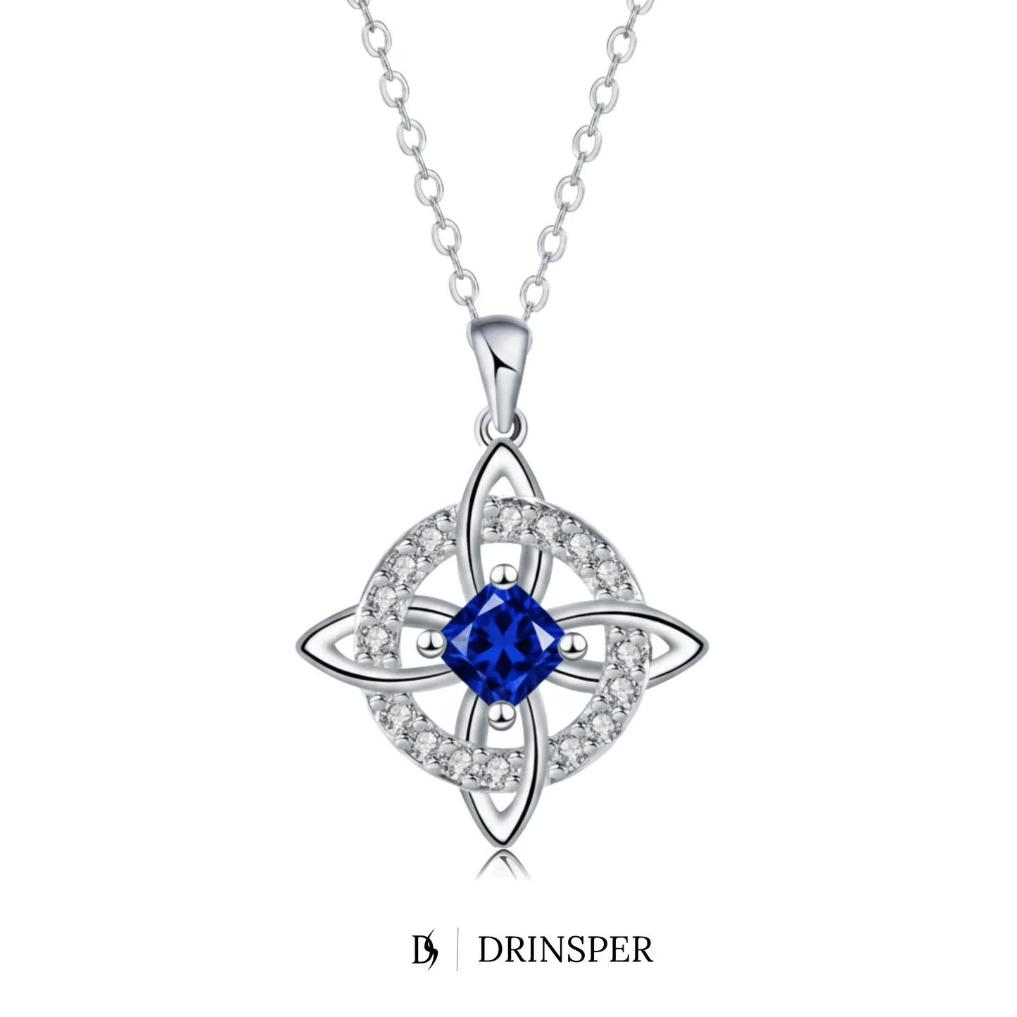 Mystical Birthstone Witches Knot Necklace – Natural Crystal🔮💞