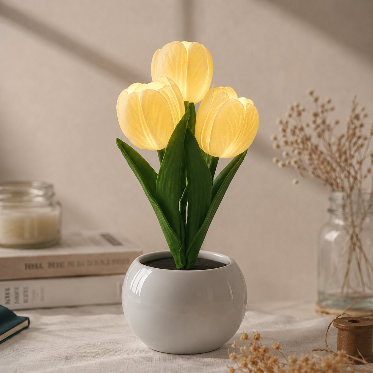 🌷TulipGlow™ Crystal Lamp – Romantic Flower Lamp for Bedroom Decor & Gifts