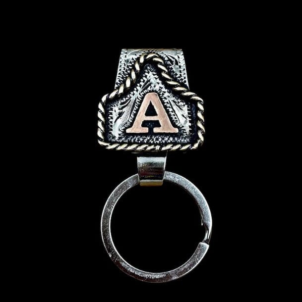 🤠Handmade Metal A-Z Initial Key Chain Clip