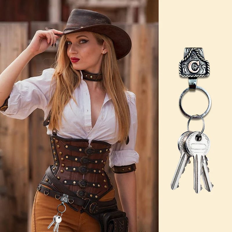 🤠Handmade Metal A-Z Initial Key Chain Clip