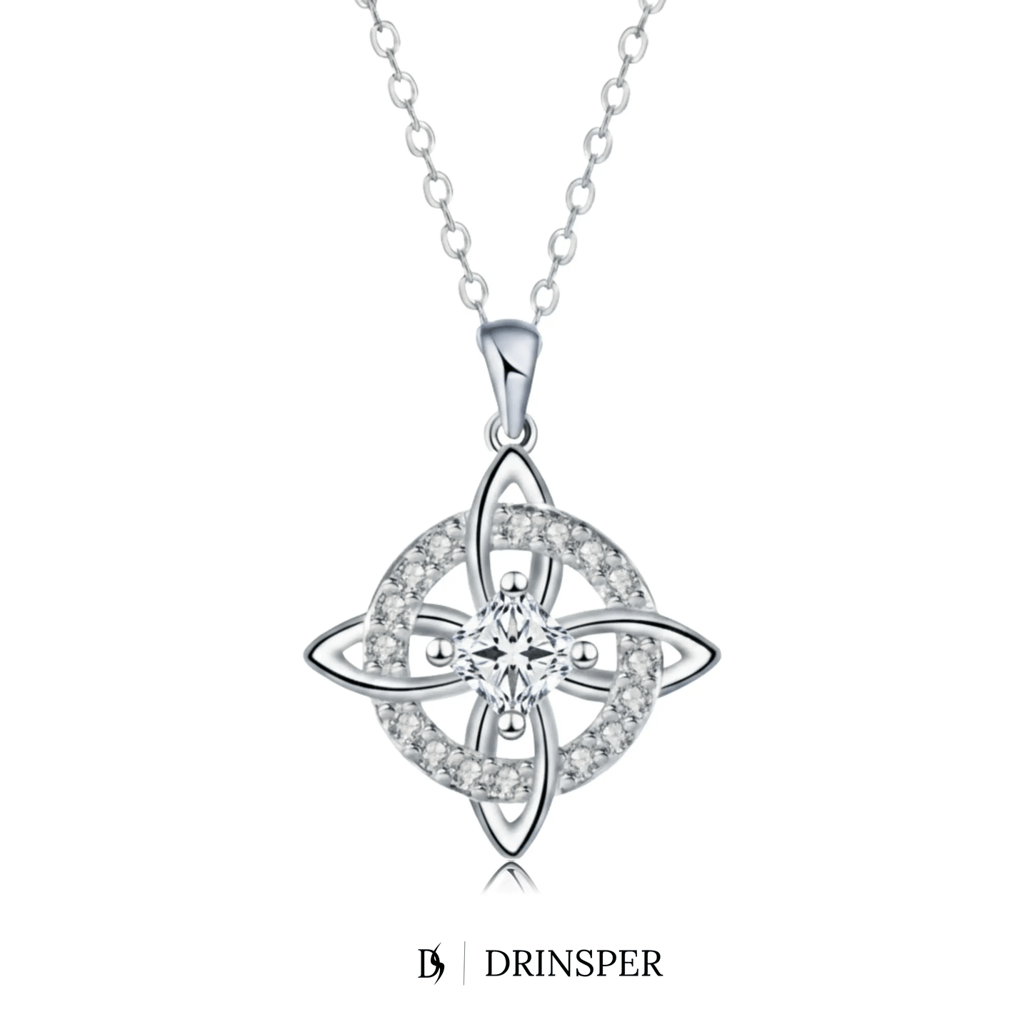 Mystical Birthstone Witches Knot Necklace – Natural Crystal🔮💞
