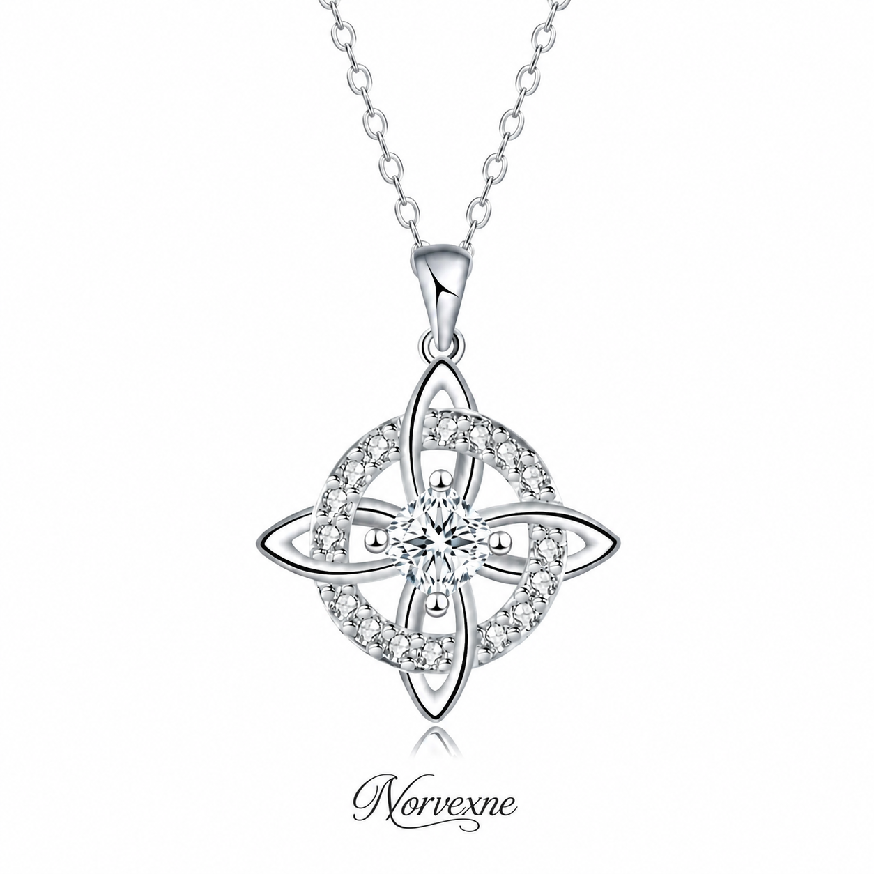 Mystical Birthstone Witches Knot Necklace – Natural Crystal🔮💞
