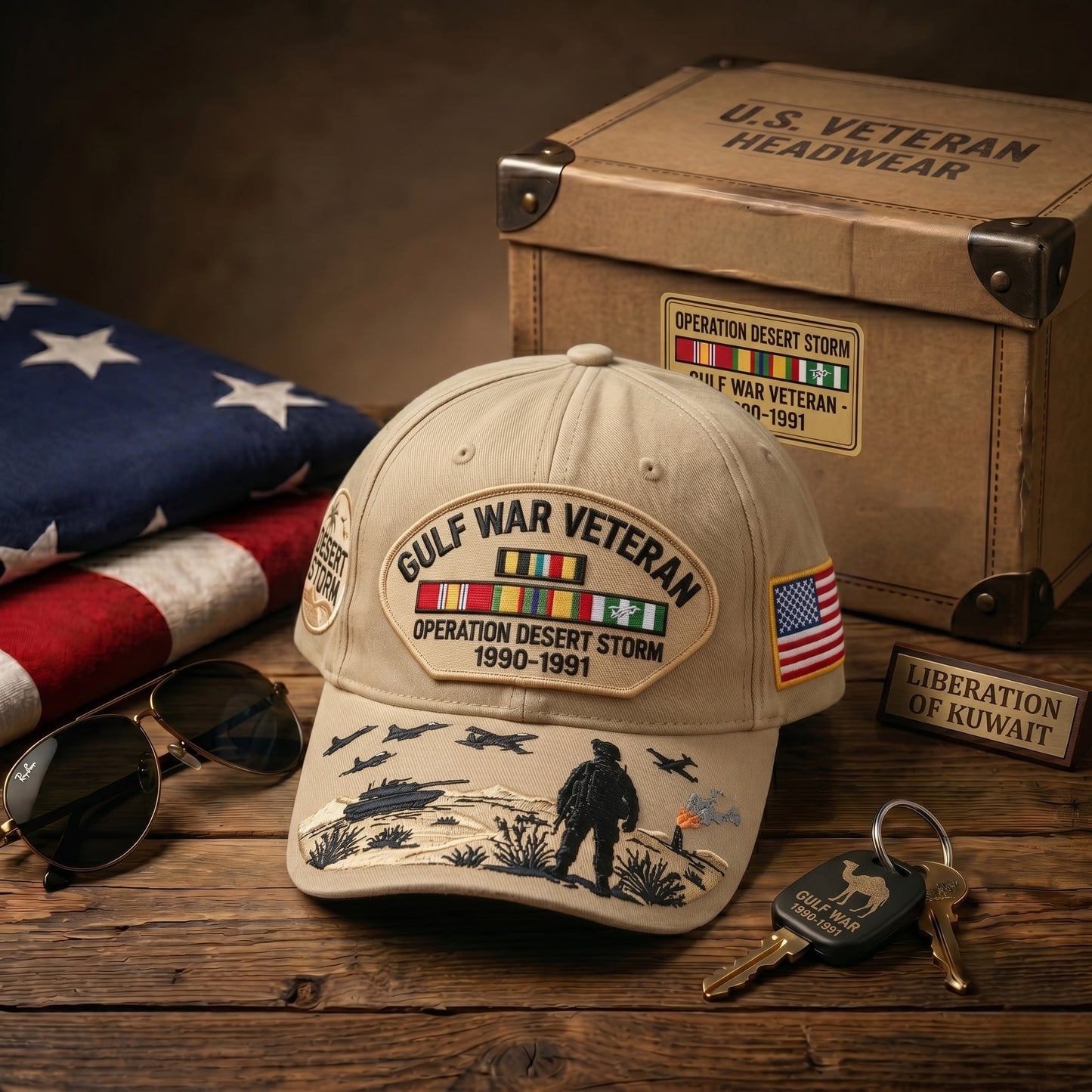 🔥LAST DAY 50% OFF - 🎖️Gulf War Veteran Tribute Cap🧢(Breathable & Lightweight Comfort & Unisex Fit)