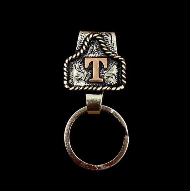 🤠Handmade Metal A-Z Initial Key Chain Clip