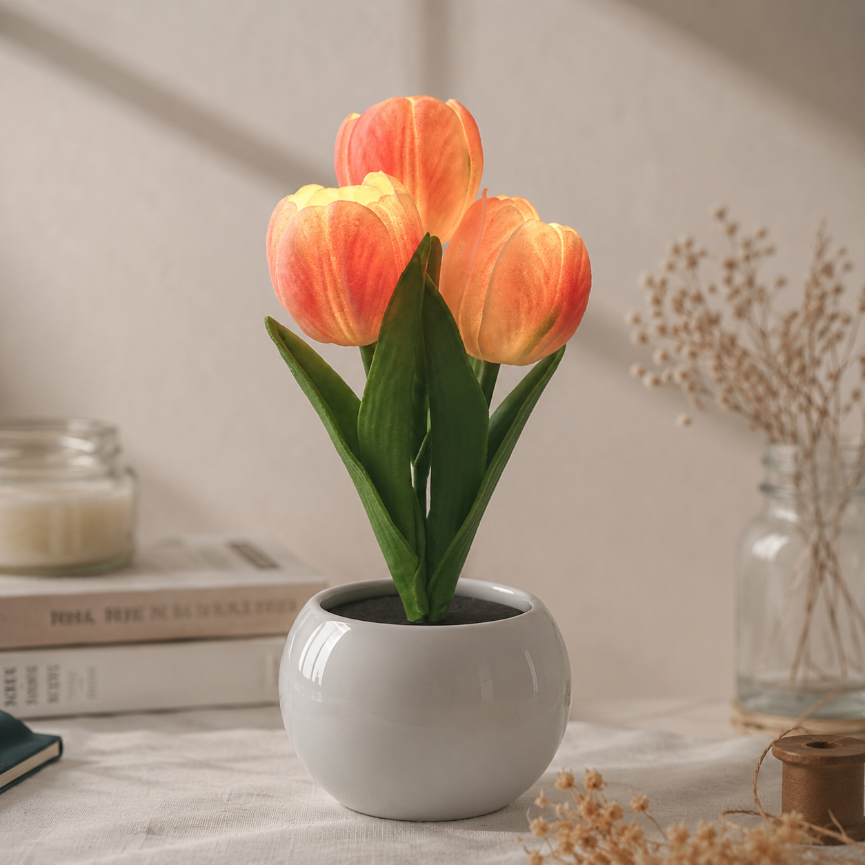 🌷TulipGlow™ Crystal Lamp – Romantic Flower Lamp for Bedroom Decor & Gifts