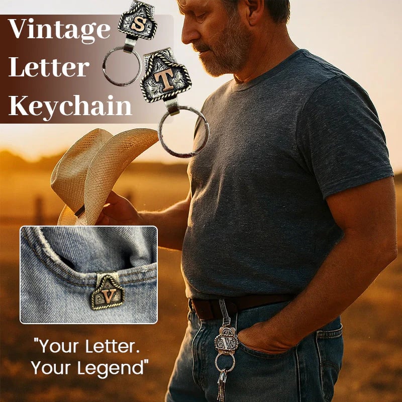 🤠Handmade Metal A-Z Initial Key Chain Clip