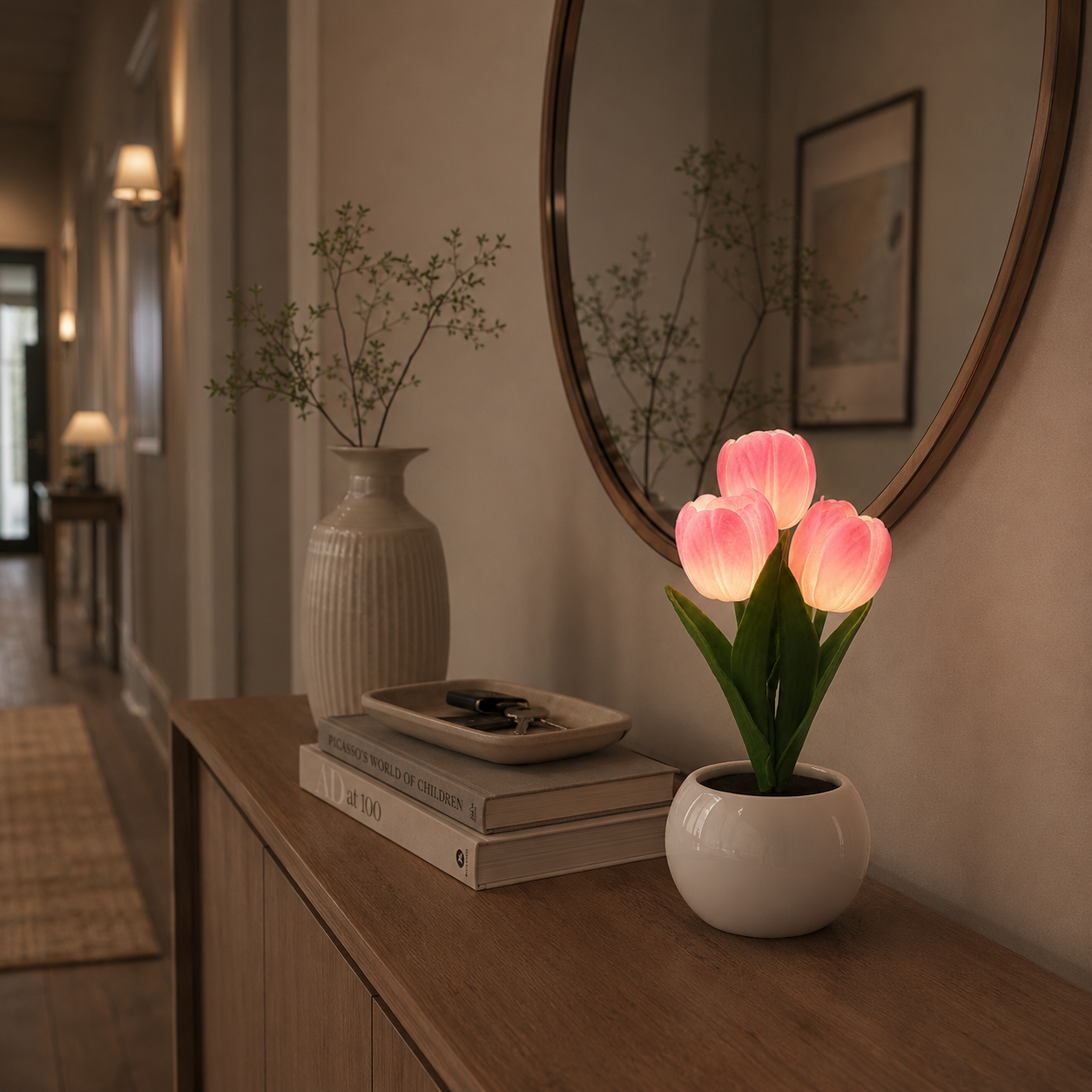 🌷TulipGlow™ Crystal Lamp – Romantic Flower Lamp for Bedroom Decor & Gifts