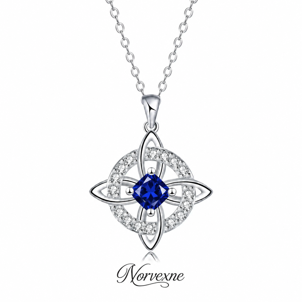 Mystical Birthstone Witches Knot Necklace – Natural Crystal🔮💞