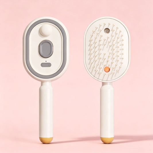 3-in-1 Mist Massage & Self-Cleaning Hair Brush