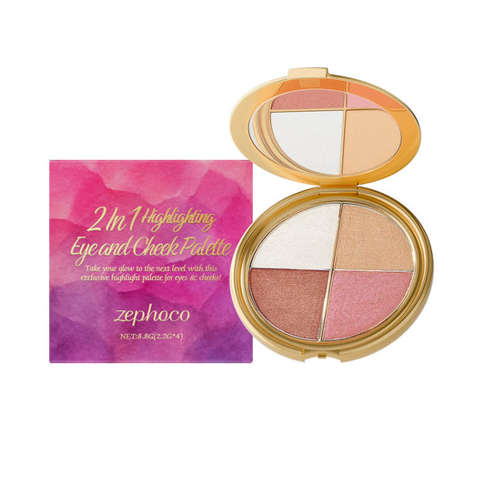 ✨ Last Day Buy 1 Get 1 Free ✨Glow Wardrobe Highlighting Eye & Cheek Palette