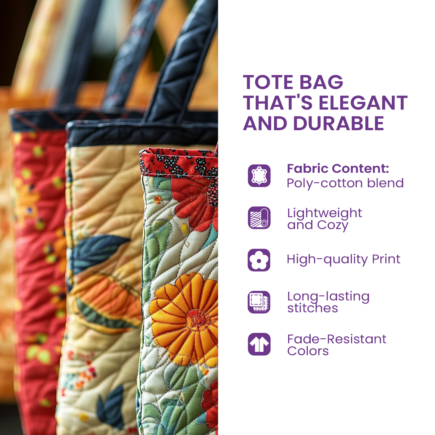 Quilted Tote Bag