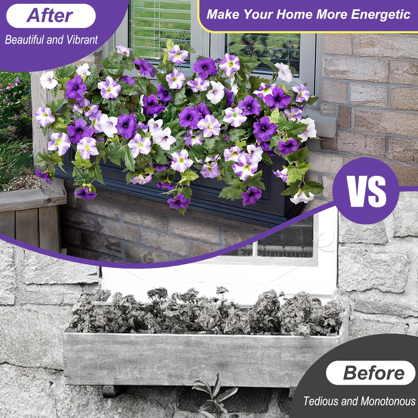 🔥Hot Sale 60% OFF🔥 Spring Faux Petunias – UV Resistant, No Fade, Long-Lasting