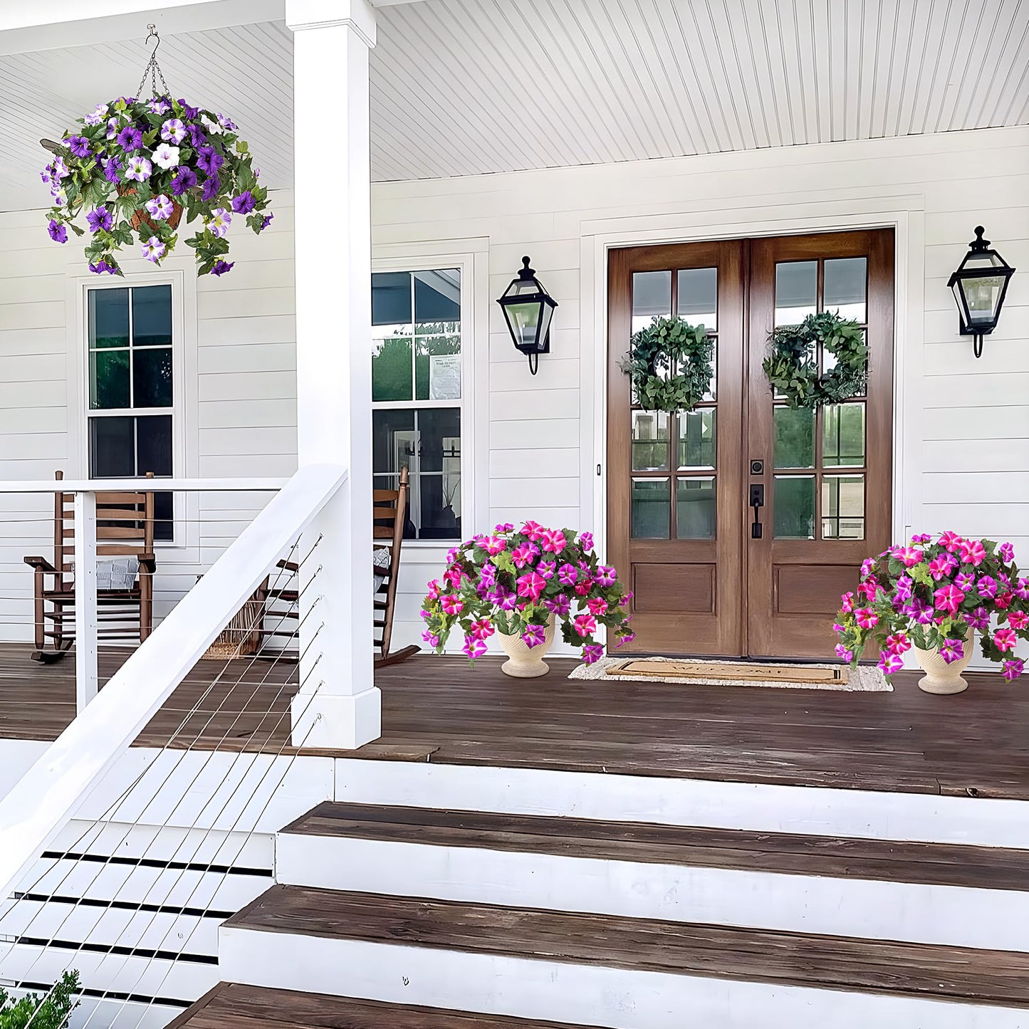 🔥Hot Sale 60% OFF🔥 Spring Faux Petunias – UV Resistant, No Fade, Long-Lasting