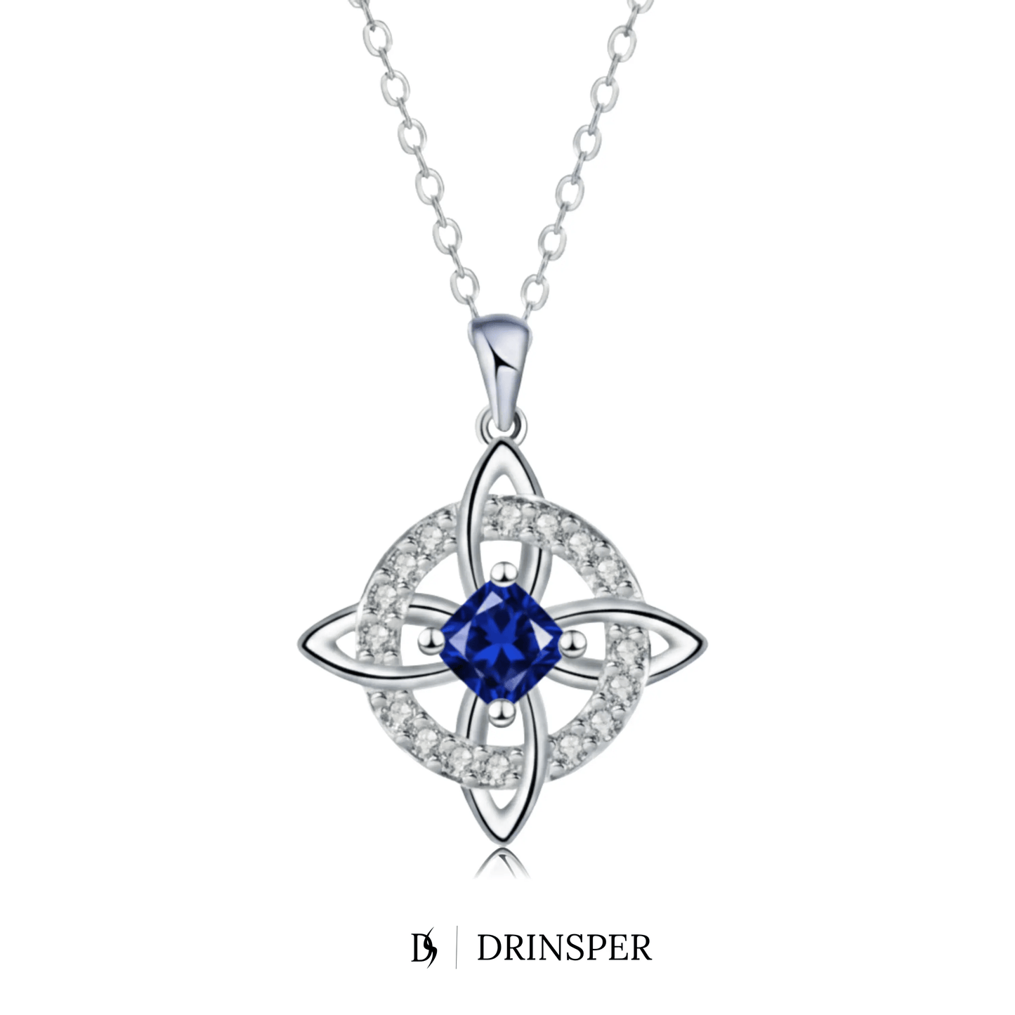 Mystical Birthstone Witches Knot Necklace – Natural Crystal🔮💞