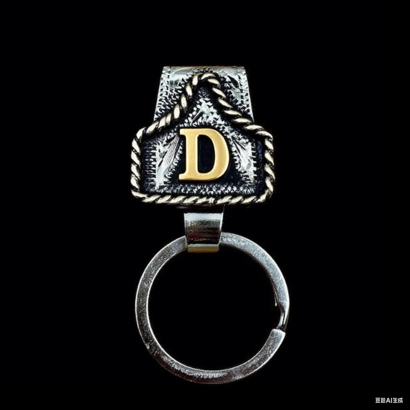 🤠Handmade Metal A-Z Initial Key Chain Clip