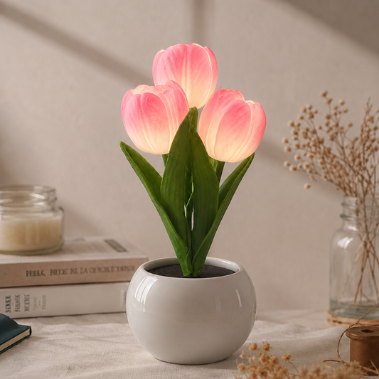 🌷TulipGlow™ Crystal Lamp – Romantic Flower Lamp for Bedroom Decor & Gifts