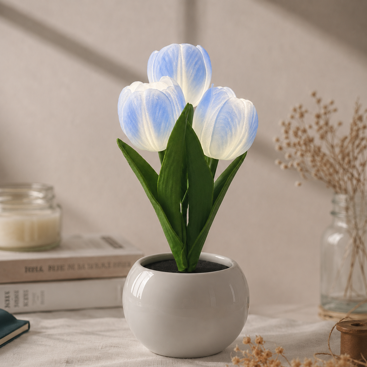 🌷TulipGlow™ Crystal Lamp – Romantic Flower Lamp for Bedroom Decor & Gifts