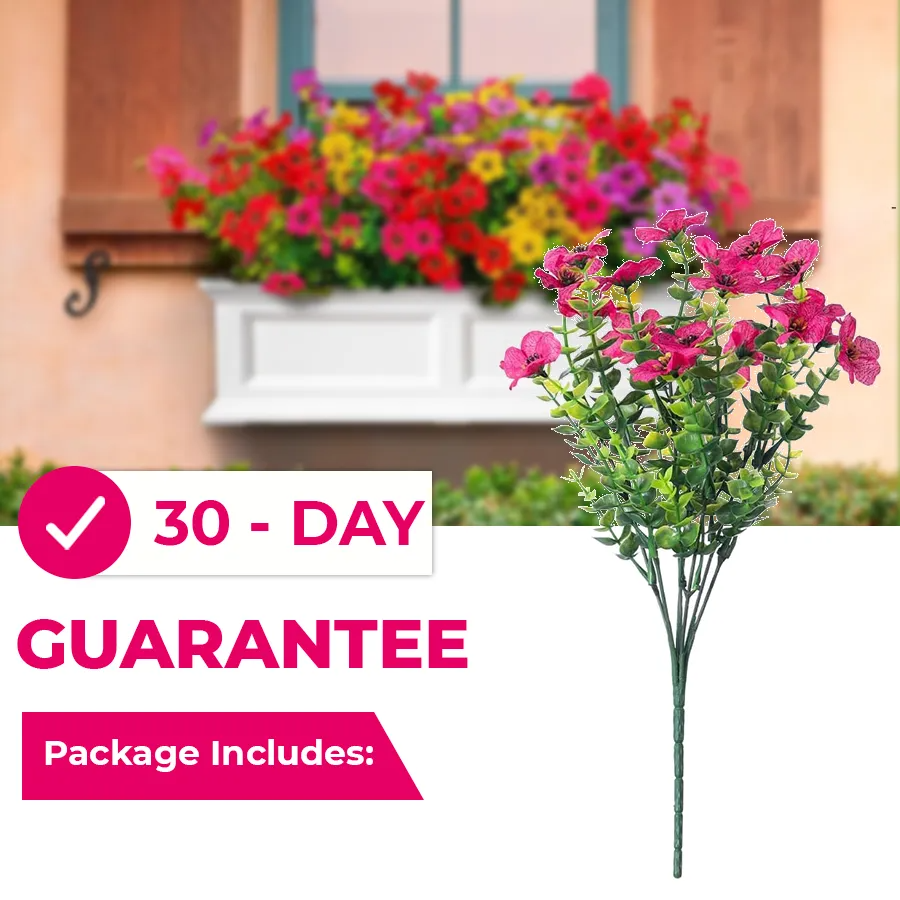 Upgraded High-grade Material 🌱 Rainproof Lifelike Artificial Flowers With UV-Shield Coating