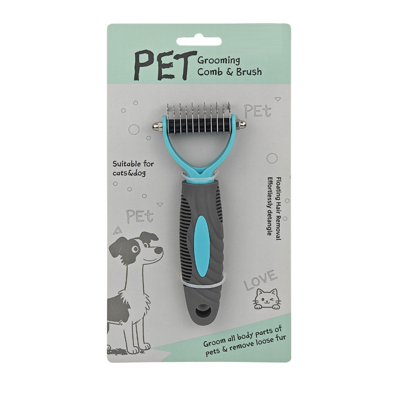 😎Buy 2, Get 1 Free ✨ Double-Sided Grooming Comb for Dogs and Cats! 🐾